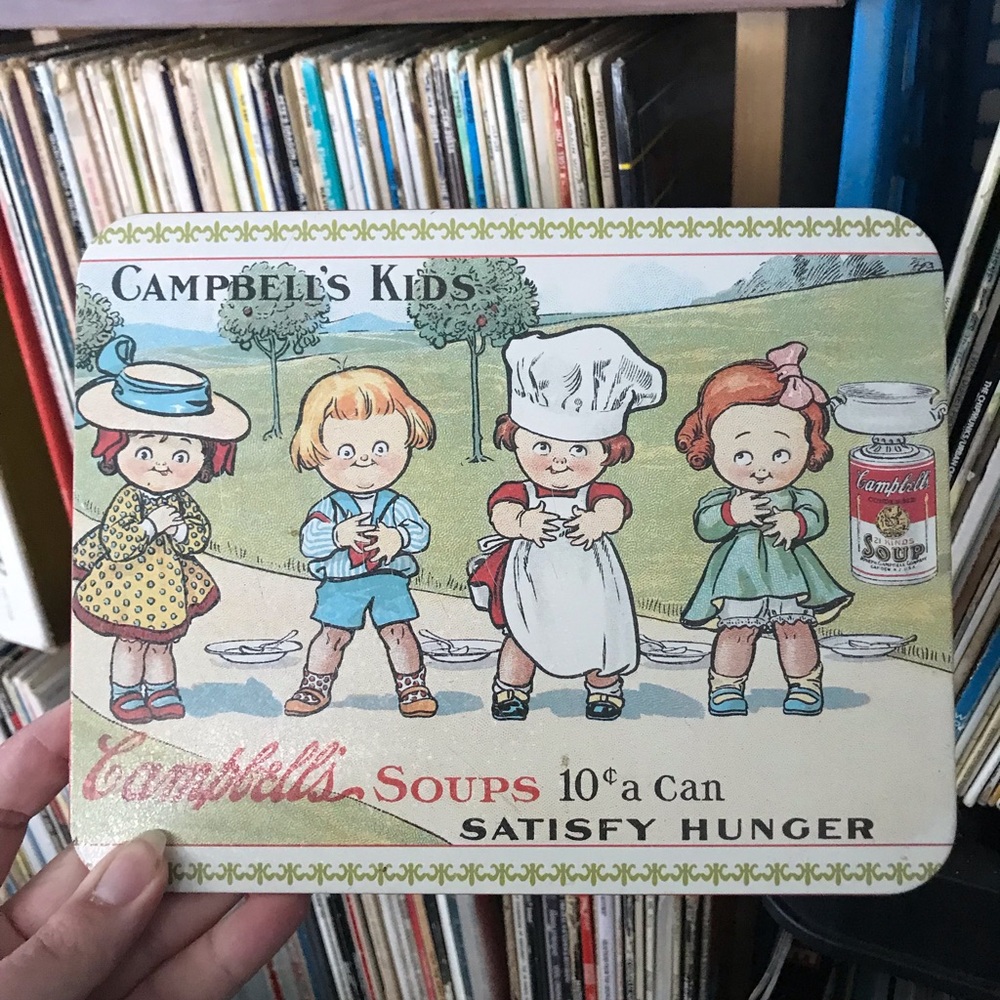 Campbell's Kids Vintage Tin Sign - Colorful Illustration
